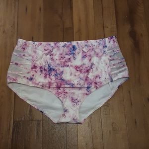 Torrid high waisted swim bottoms